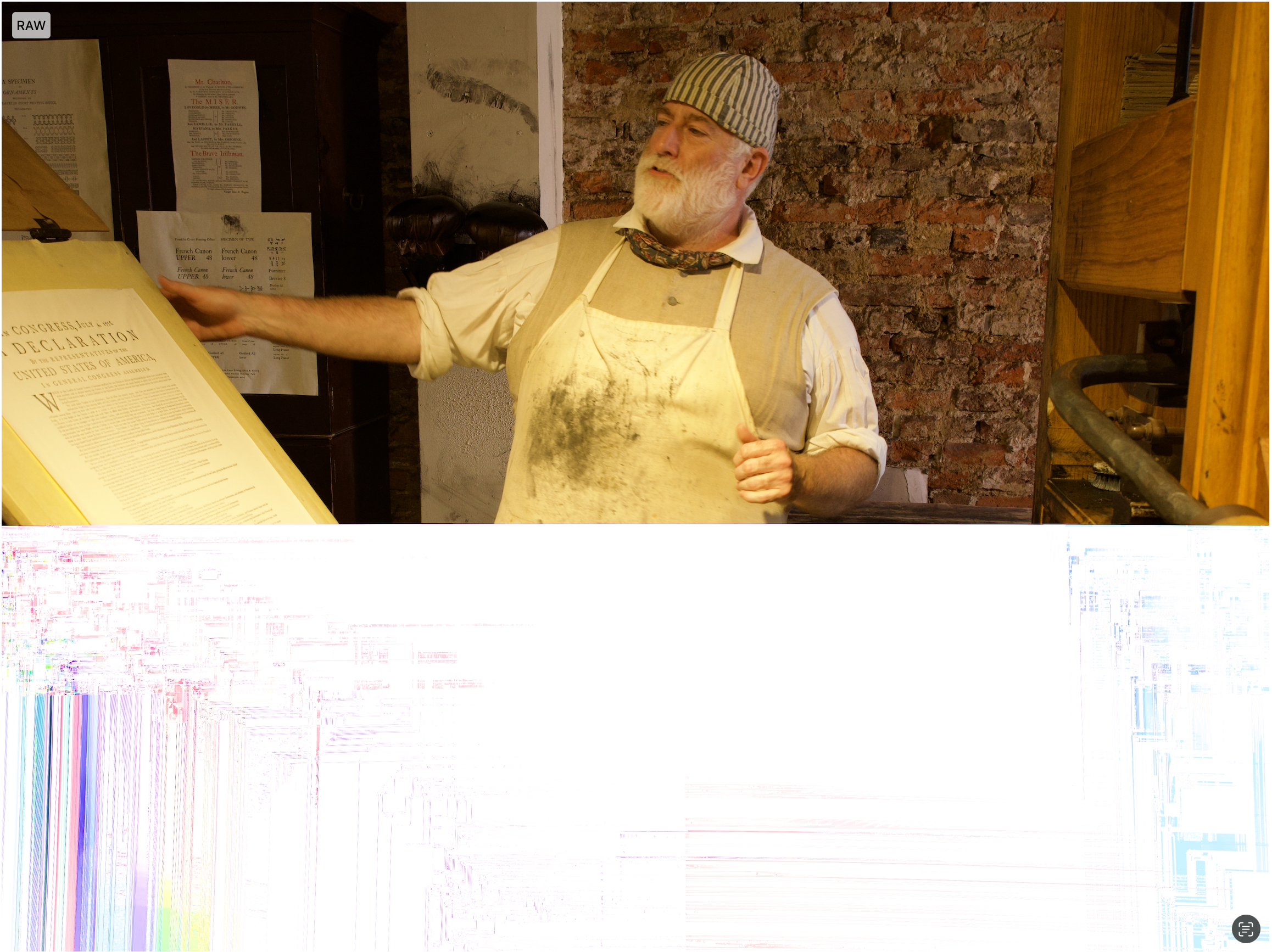 screenshot of a corrupt image